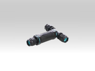 T-Verbinder für Durchverkabelung IP68.