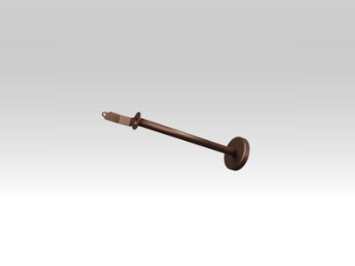 Wandhalter für braun dunkel lackierte Wandmontage.