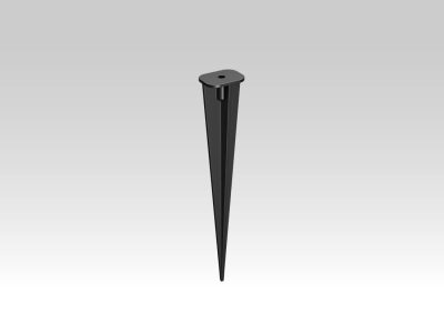 Erdspieß aus Technopolymer schwarz Länge 230 mm