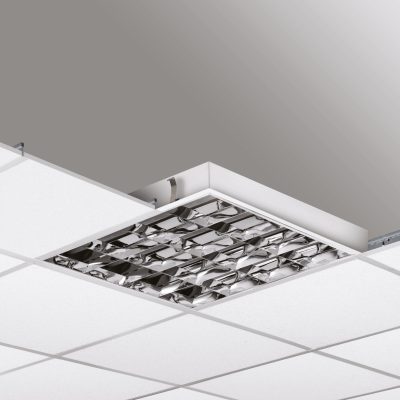 Einbauleuchte 1120 DARK-LED (Q4) 48W 3000K Weiß symmetrisch breitstrahlend em. 3h