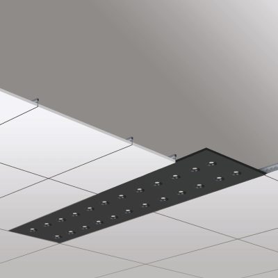 Einbauleuchte 1820 VERA (RN) 18W 3000K Schwarz symmetrisch breitstrahlend em. 3h