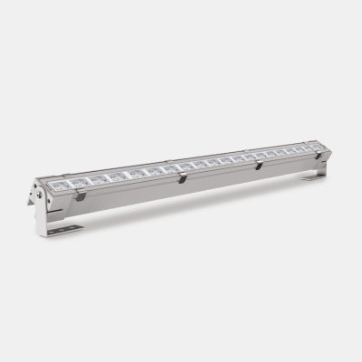 Flutlichtstrahler 3001 GIOTTO (E1) 12W 3000K CRI 90 Silber asymmetrisch engstrahlend cablaggio passante