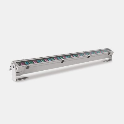 Flutlichtstrahler 3002 GIOTTO RGBW (E1) 38W RGB+whiteK Silber asymmetrisch elliptischstrahlend on/off