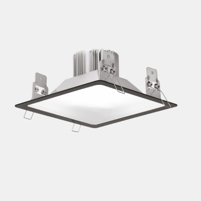 Einbauleuchte 6002 EOS (20) 20W 3000K CRI 90 Schwarz symmetrisch breitstrahlend on/off