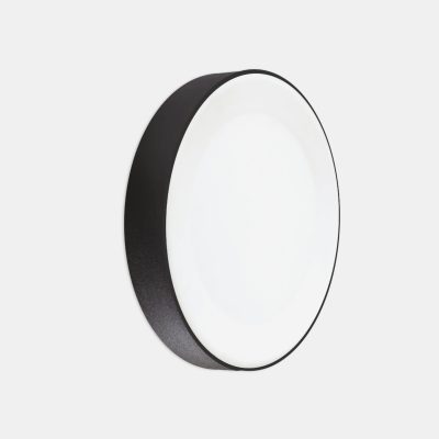 Wand- und Deckenleuchte 7012 ZOE (N3) 15W 3000K Schwarz symmetrisch breitstrahlend Bewegungsmelder
