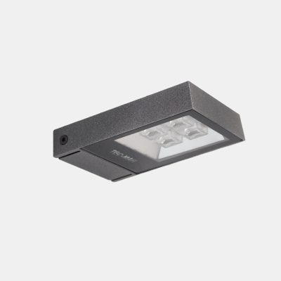 Flutlichtstrahler 7024 MICRO (P9) 15W 2700K Anthrazit symmetrisch mittelstrahlend on/off