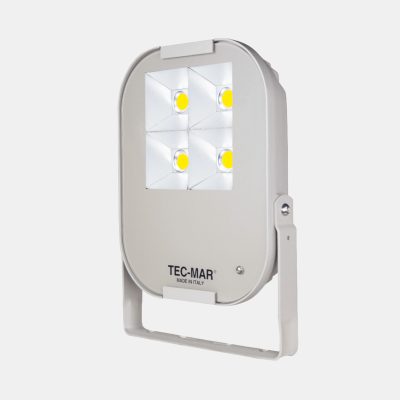 Flutlichtstrahler 8037 LORD HP (PR) 185W 4000K Silber symmetrisch breitstrahlend Glas satiniert