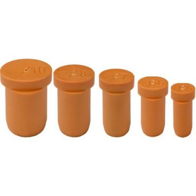 Verschlussstopfen - orange - 7,8mm - Gr. 8