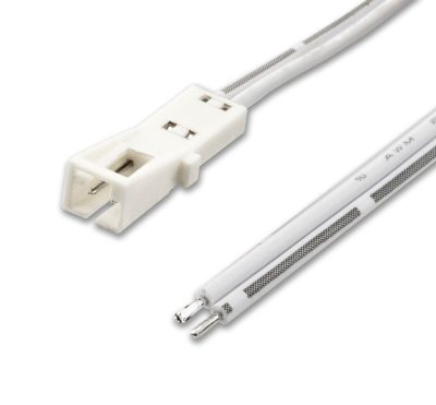 Mini QuickConnect - Anschlußkabel - female/offenes Ende - 100cm, max. 3A, 2-polig, weiß