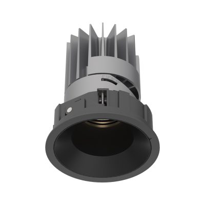 Design Downlight Einbauleuchte, d110, direkt, 3000K, CRI> 90, DALI, Basic, schwarz