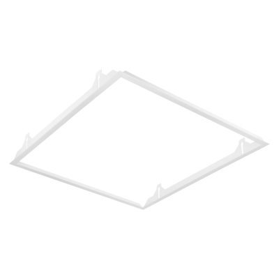 Einbaurahmen LED Panel, 625x625mm, Premium, fertig montiert, Schraubklemmung, weiß