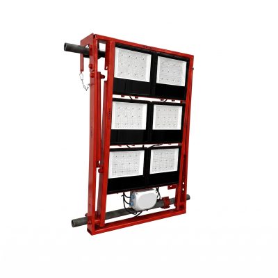 Kranschweinwerfer StackBeam ROT, 900W, CCT (3000 - 5000K), asymmetrisch, IP65, IK08, Kranhalterung integriert