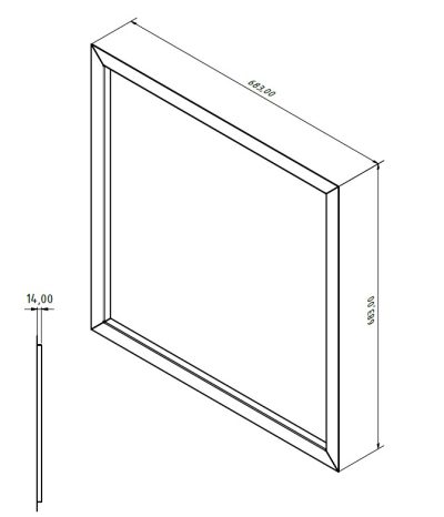 Schoenherr - Putzrahmen, Stahl - Pulverbeschichtet RAL 9016