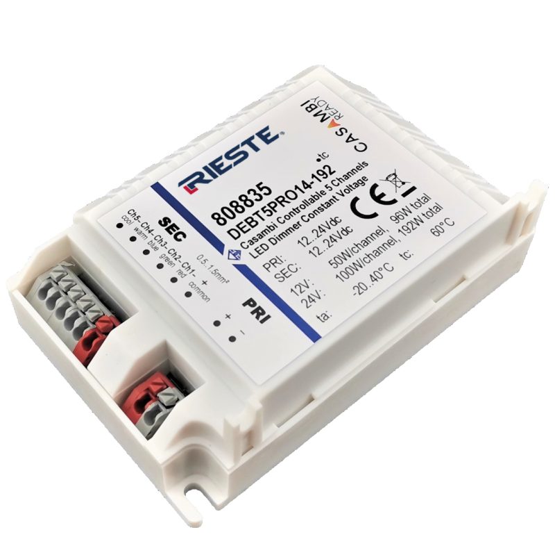 CASAMBI 5 Kanal Dimmer, konfigurierbar 192W, 12-24V - Bild 1