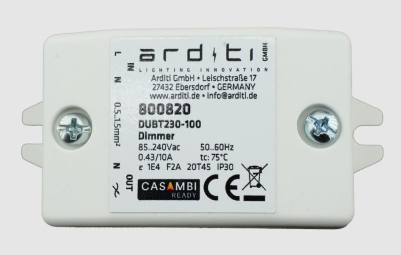 CASAMBI Dimmer CBU-TED. IP30 Gehäuse. Phasenabschnitt - Bild 1