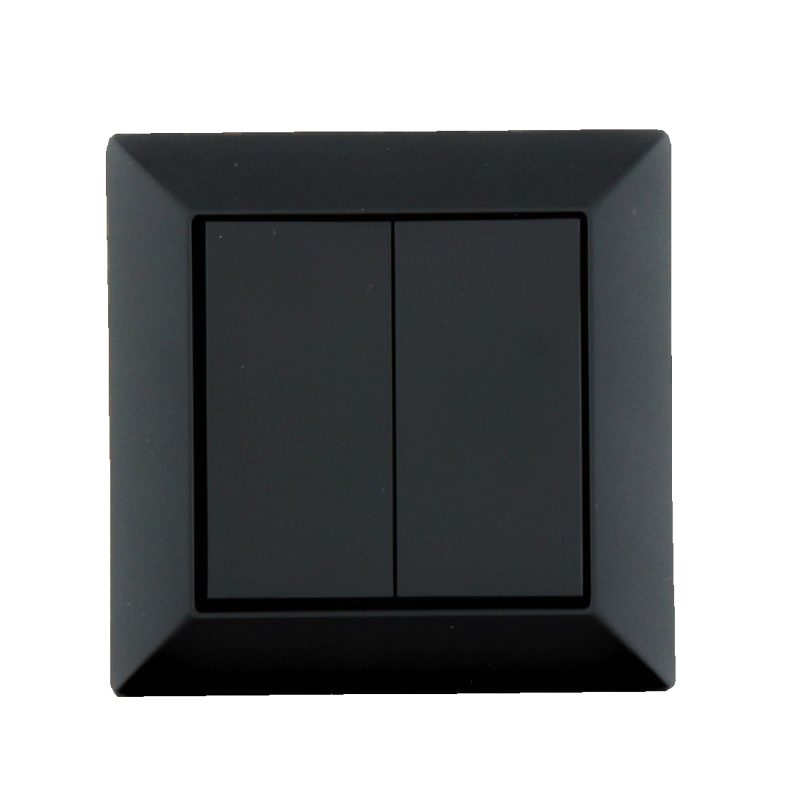 CASAMBI Umbauset Wandschalter, batterielos EnOcean, 4fach, anthrazit - Bild 1