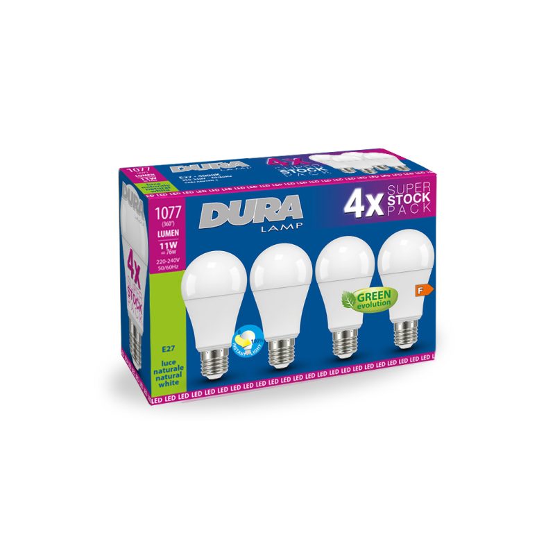 LED-Lampe QUADRIPACK E27 11W 1077lm 4000K 200° - Bild 1