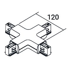 Stromschienenstrahler DREHSTROM STROMSCHIENE Schwarz 120mm - Bild 1