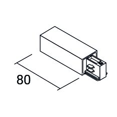 Stromschienenstrahler DREHSTROM STROMSCHIENE Schwarz 165mm (B401B) - Bild 1