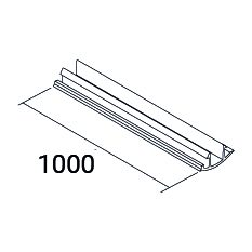 Stromschienenstrahler DREHSTROM STROMSCHIENE Weiß 1210mm - Bild 1