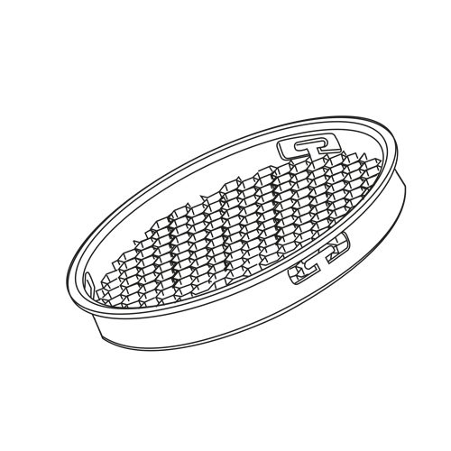 DURA BEAM 3 Phasen Strahler - Blendschutzgitter, ø50mm, weiss, 5Stk. - Bild 1