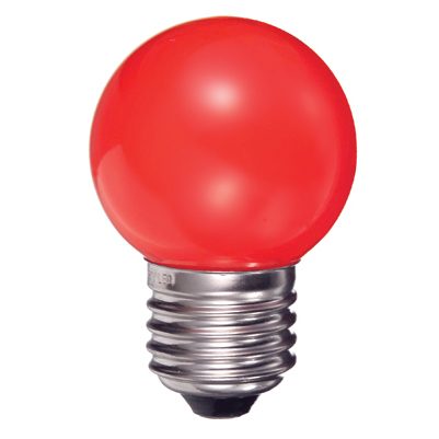 LED-Lampe PING BALL E27 0.8W Rot 320° - Bild 1