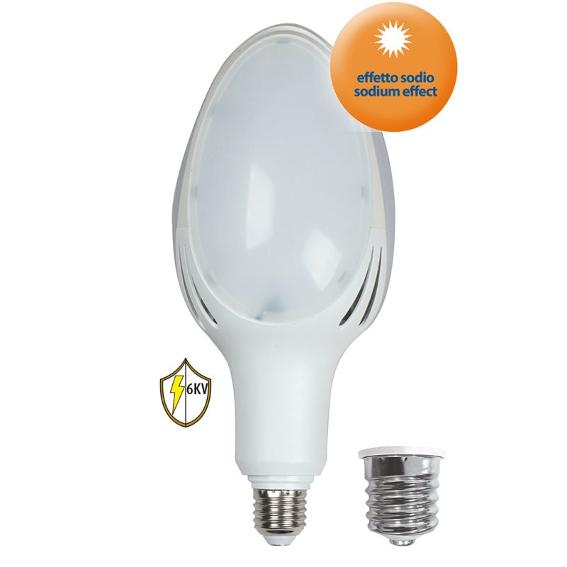 LED-Lampe ELLIPSOID HIGH POWER E27/E40 50W 4000lm 1800K 300° - Bild 1