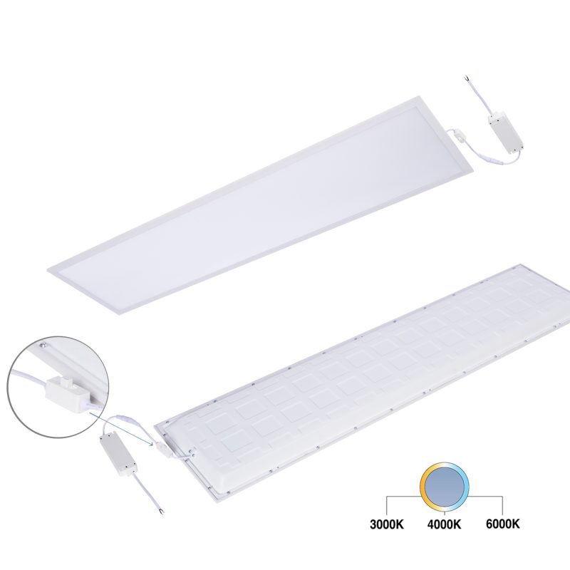 LED-Panel SLIMFLUX BL UGR CCT PRO 38W 4300lm 300040006000K UGR<19 Ra90 1.2m IP20 - Bild 1