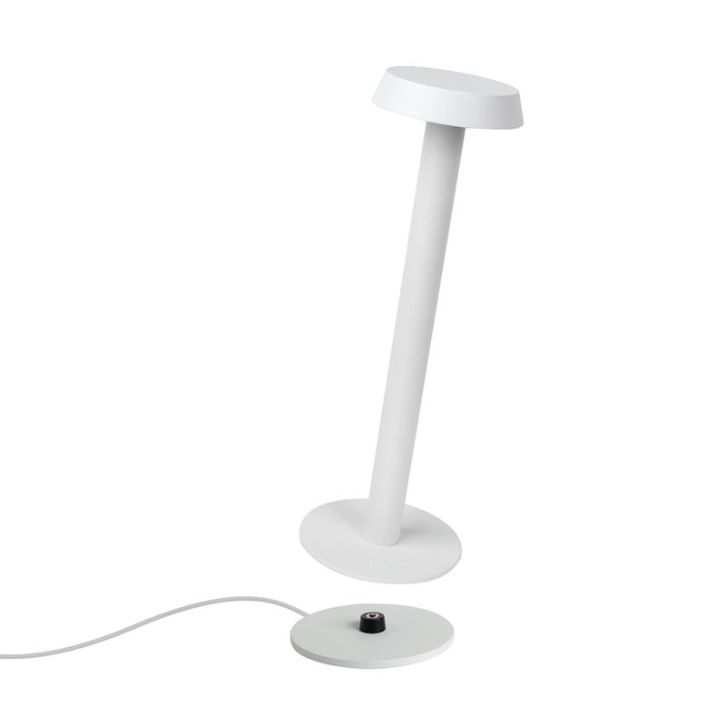 MARAMA Akku-Tischleuchte+Ladestation - 2W, 1800-4000K, 100lm, DIM, weiss - Bild 1