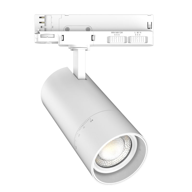Stromschienenstrahler ALL IN ONE TRACK LIGHT 10W 90013001800lm 270030004000K 2460° Eurostandard IP20 Weiß - Bild 1