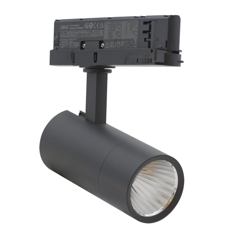 Stromschienenstrahler UNO TRACK LIGHT 20W 2400lm 4000K 36° Eurostandard IP20 Schwarz - Bild 1