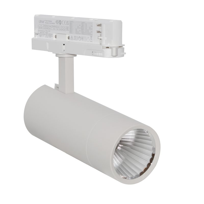 Stromschienenstrahler UNO TRACK LIGHT 29W 3300lm 4000K 36° Eurostandard IP20 Weiß - Bild 1