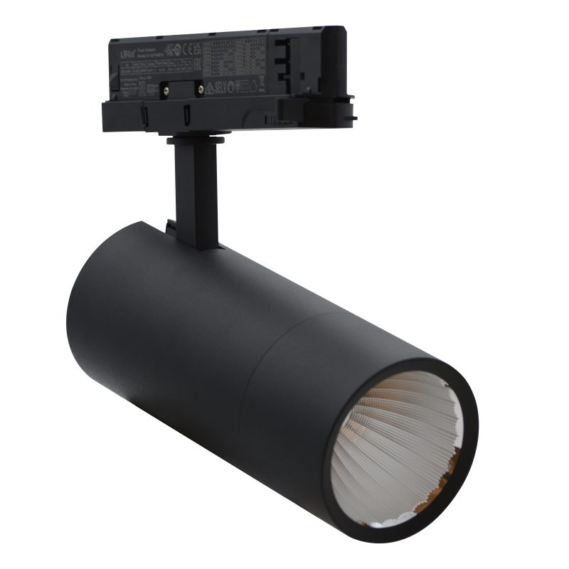 Stromschienenstrahler UNO TRACK LIGHT 36W 4050lm 3000K 36° Eurostandard IP20 Schwarz - Bild 1