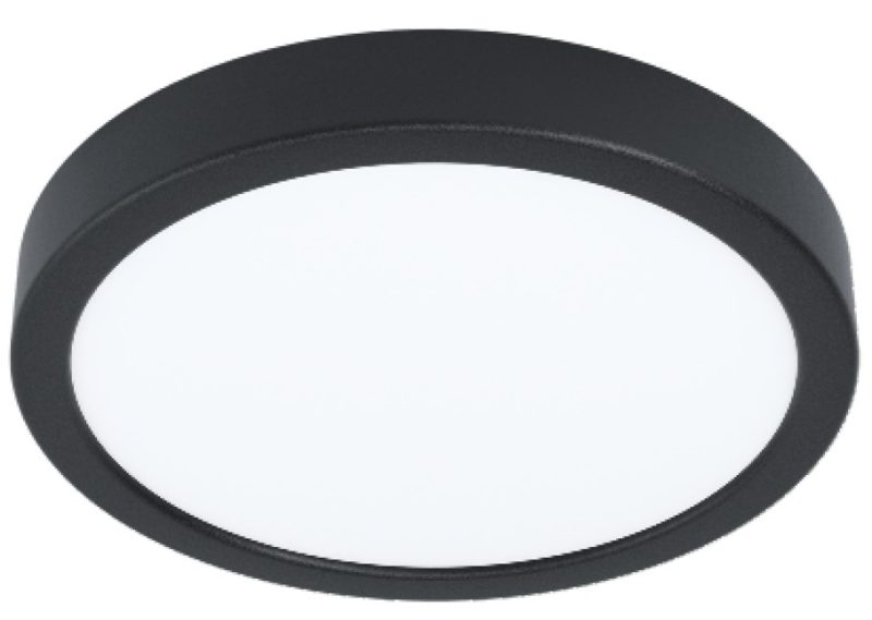 EGLO FUEVA 5 AUFBAULEUCHTE Ø210 SCHWARZ 17W-2000LM/3000K - DIMMBAR