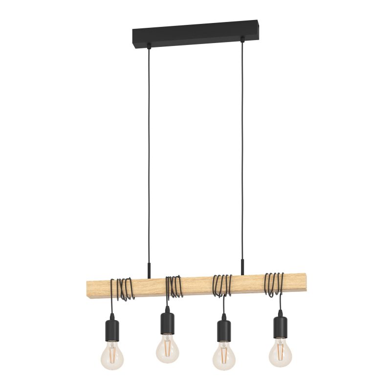 EGLO HL/4 SCHWARZ/EICHE-OPTIK TOWNSHEND - Bild 1