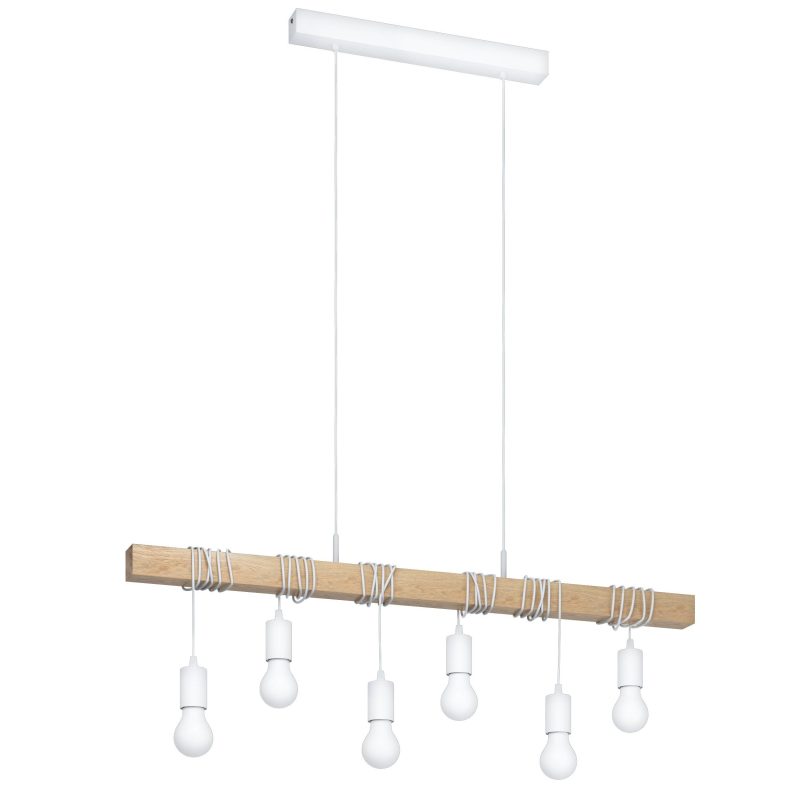 EGLO HL/6 E27 WEISS/EICHE TOWNSHEND