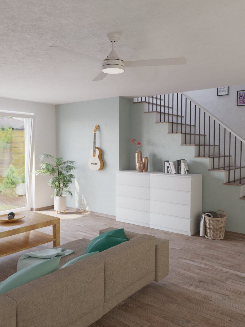 Eglo SESIMBRA Deckenventilator LED Weiß. 1-flammig - Bild 1