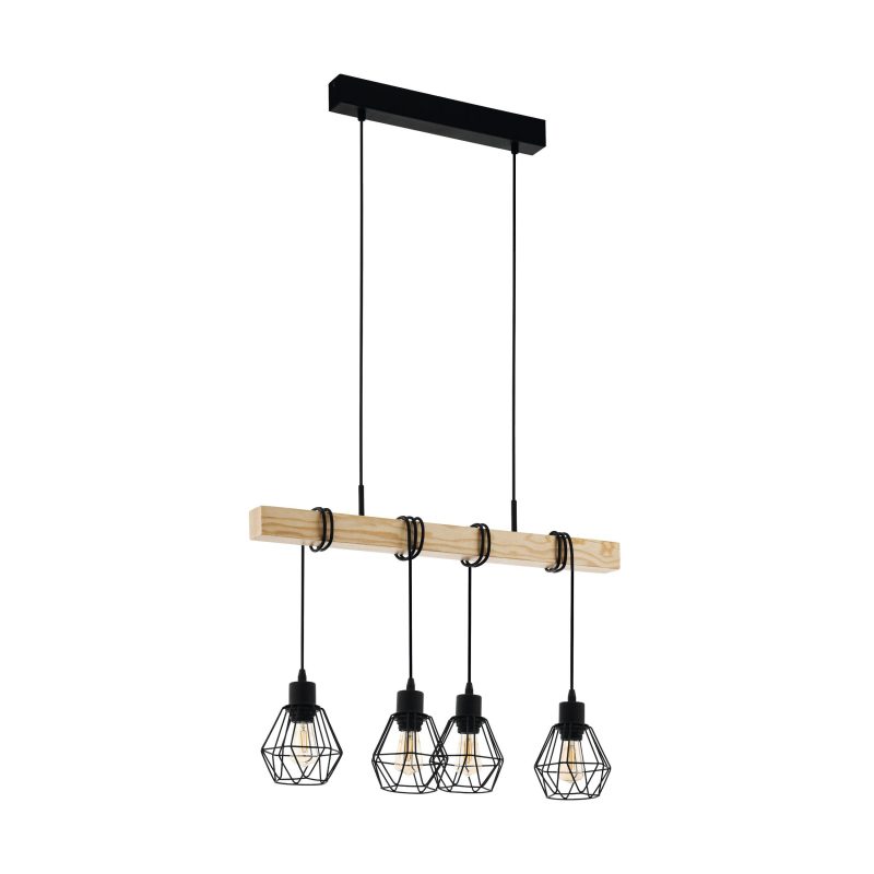 EGLO HL/4 SCHWARZ/EICHE-OPTIK TOWNSHEND 5 - Bild 1