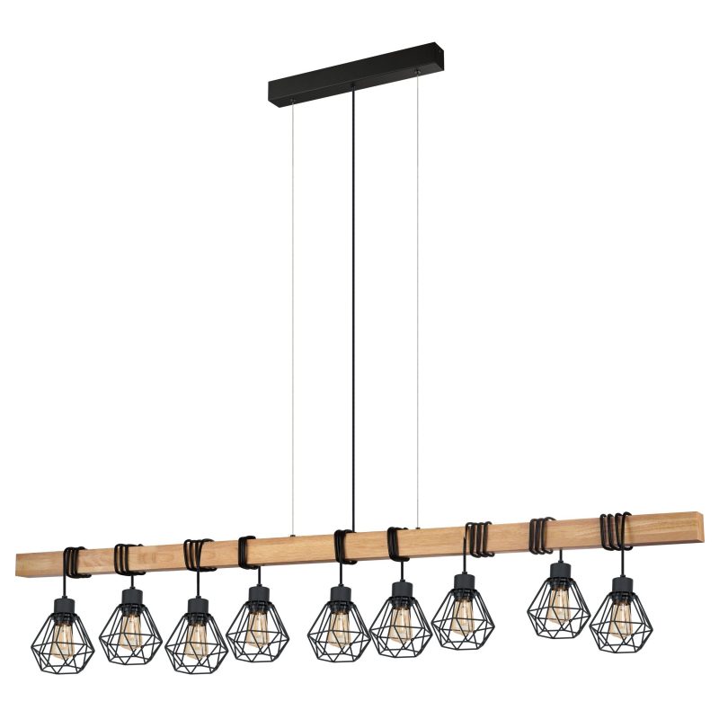EGLO HL/9 SCHWARZ/EICHE-OPTIK TOWNSHEND 5 - Bild 1