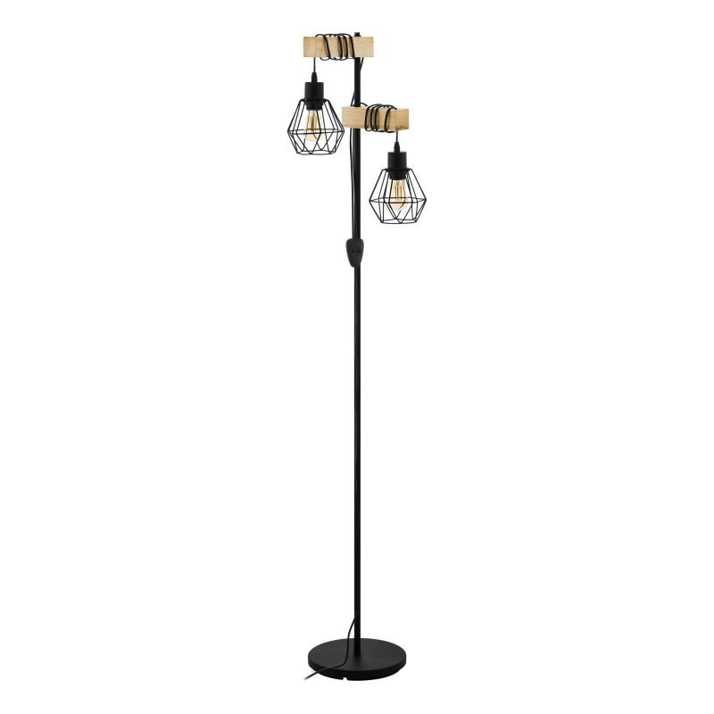 EGLO STL/2 SCHWARZ/EICHE-OPTIK TOWNSHEND 5 - Bild 1