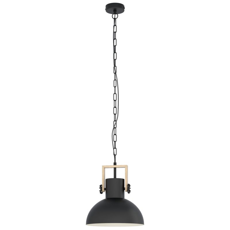 EGLO LUBENHAM Hängeleuchte Braun. Schwarz. 1-flammig - Bild 1