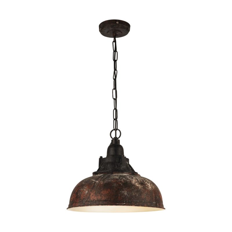 Eglo GRANTHAM 1 Hängeleuchte Beige. Dunkelbraun. 1-flammig - Bild 1