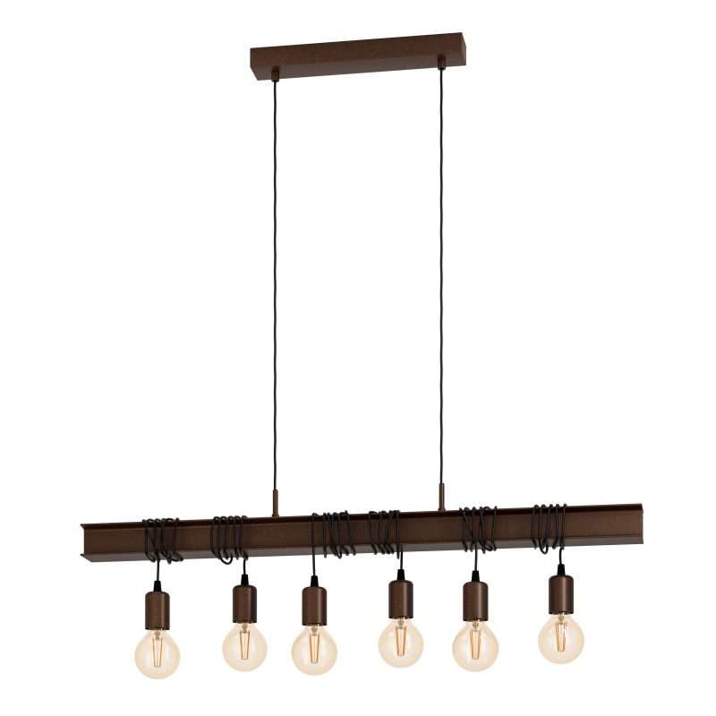 EGLO HL/6 E27 BRAUN-ANTIK  TOWNSHEND 4 - Bild 1