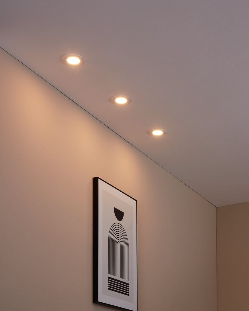 Eglo Leuchten FUEVA-Z Einbauleuchte 3er Set LED Weiß. 3-flammig