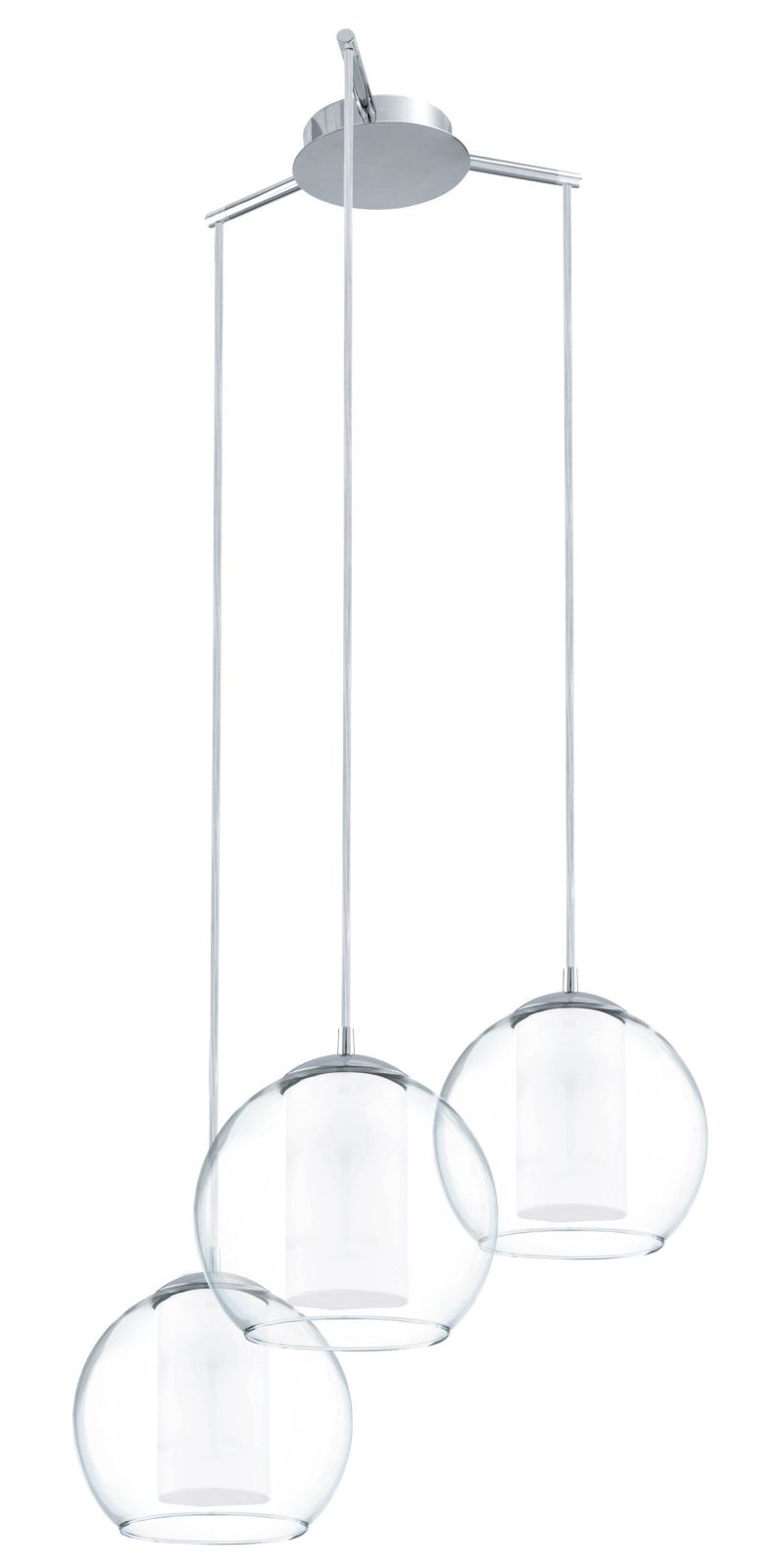 EGLO HL/3 E27 CHROM/KLAR/SATINIERT BOLSANO - Bild 1