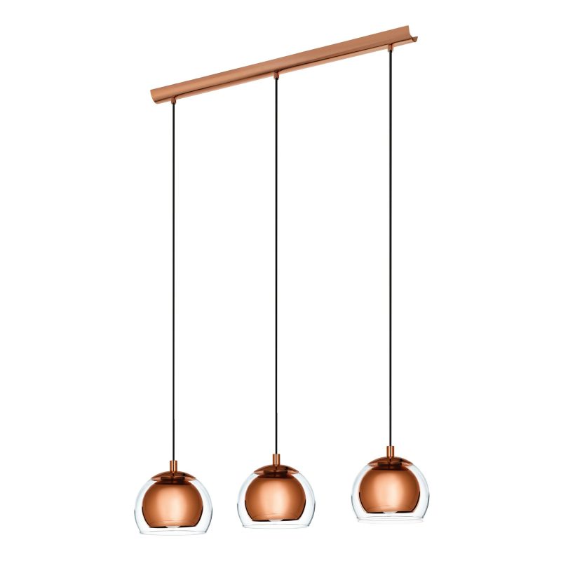 EGLO HL/3 E27 KUPFER/KLAR ROCAMAR - Bild 1