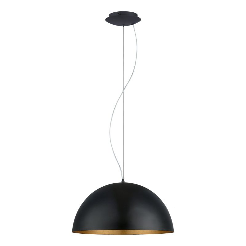 Eglo GAETANO 1 Pendelleuchte Gold. Schwarz. 1-flammig - Bild 1