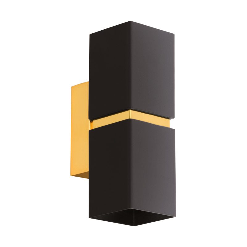 Eglo PASSA Wandleuchte LED Gold. Schwarz. 2-flammig - Bild 1