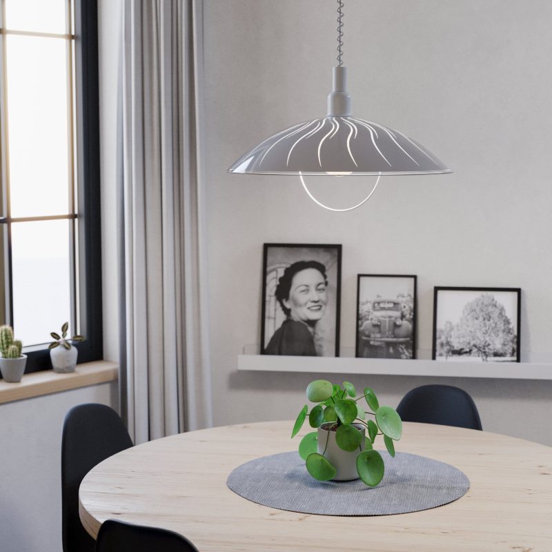 EGLO HL/1 Ø420 GLAS M.STRUKTUR ALVEZ - Bild 1