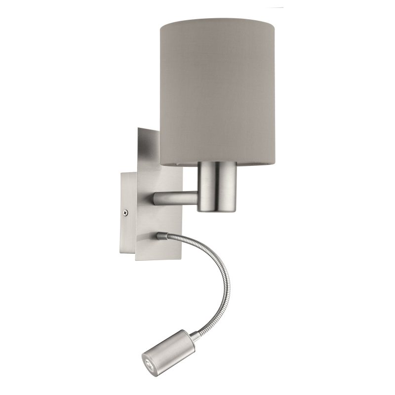 Eglo PASTERI Wandleuchte LED Nickel-Matt. 2-flammig - Bild 1